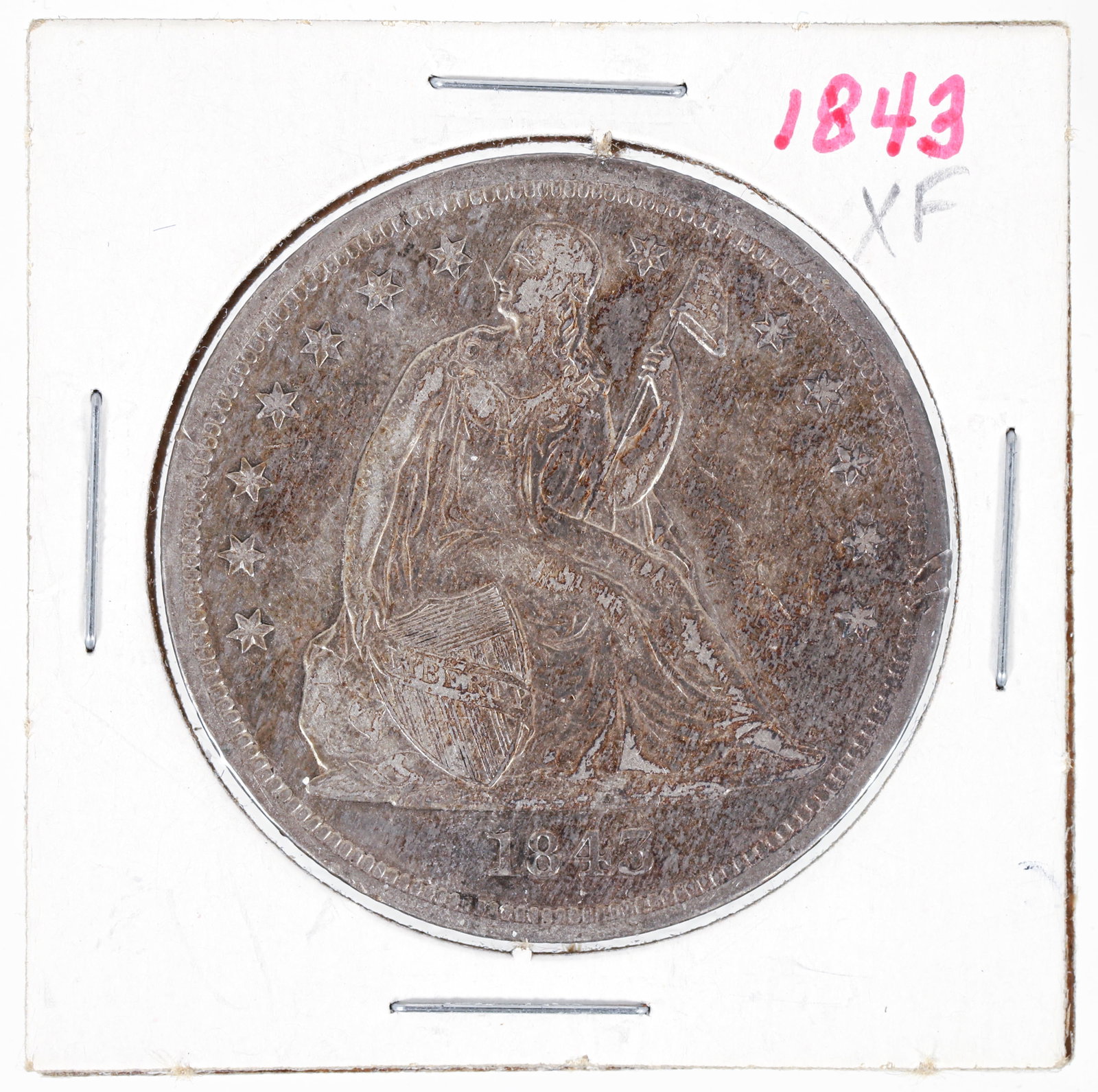 1843 Seated Liberty Dollar Silver (1 of 2)