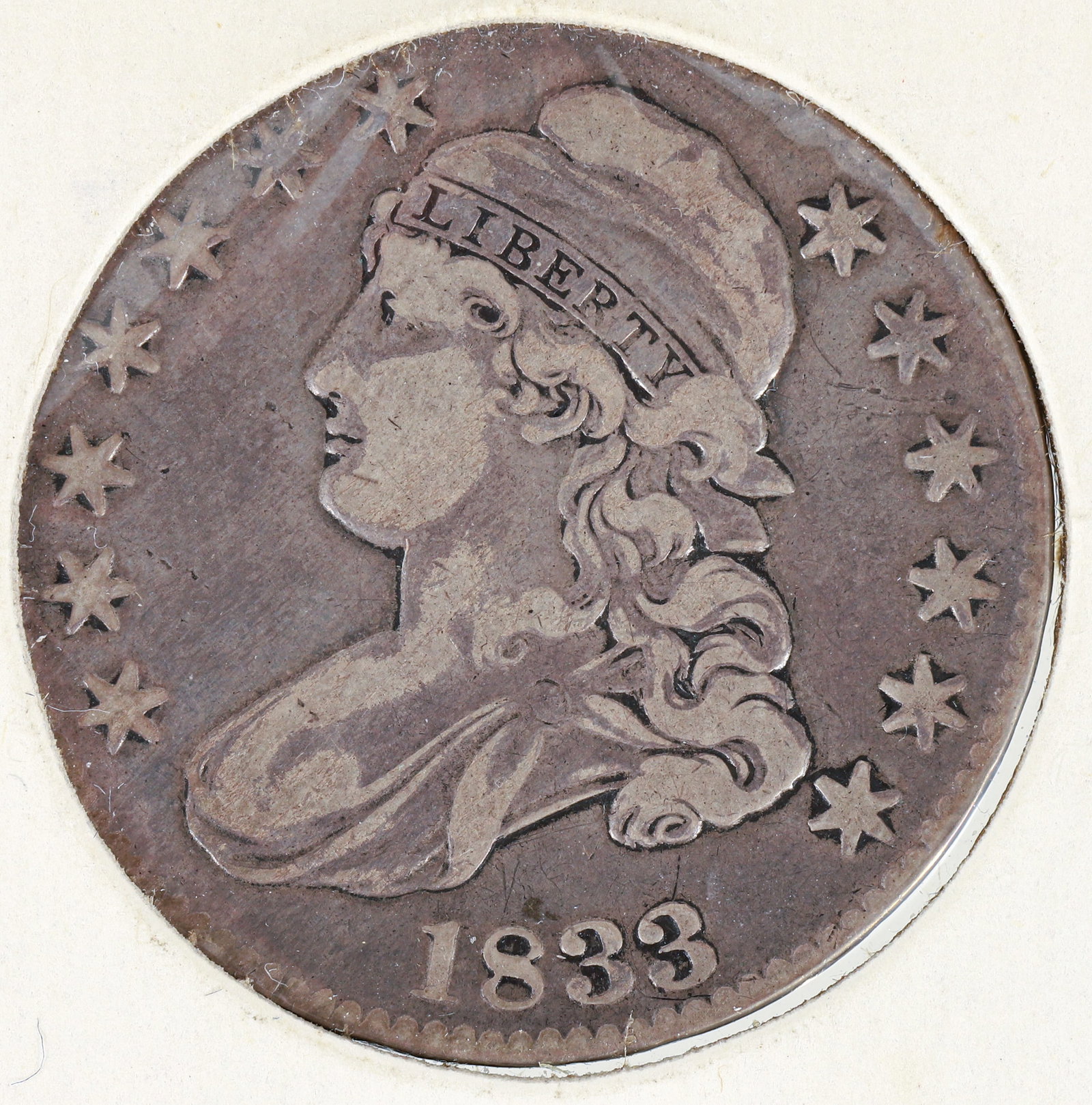 11 silver Capped Bust US Half Dollars - 3