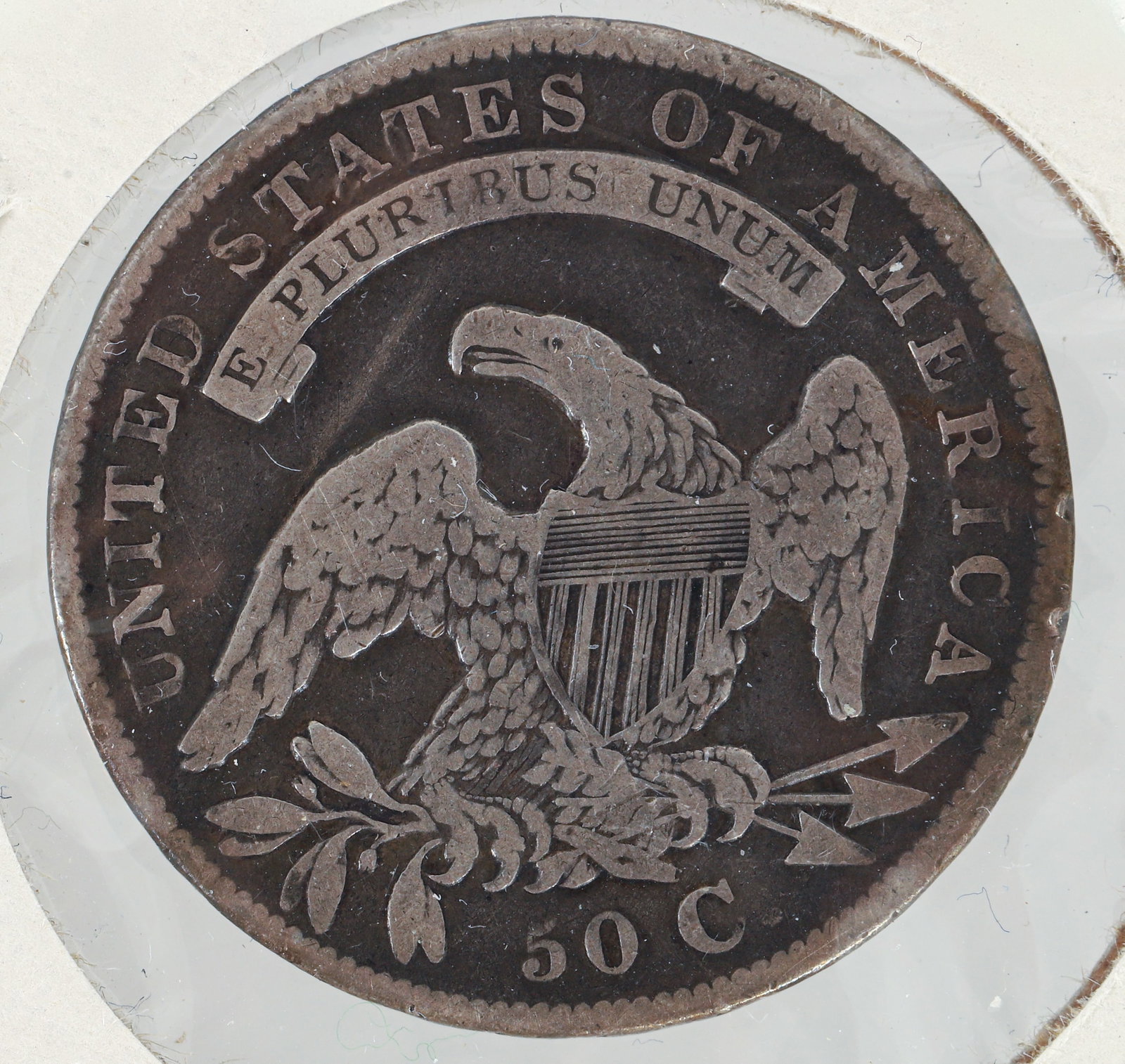 11 silver Capped Bust US Half Dollars - 4