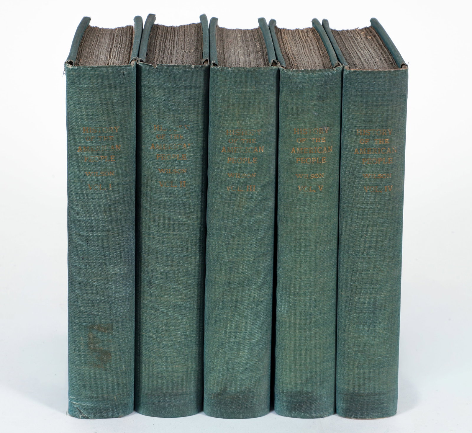 Woodrow Wilson 5 Volume Set Signed with Rare Dust Jackets (1 of 5)