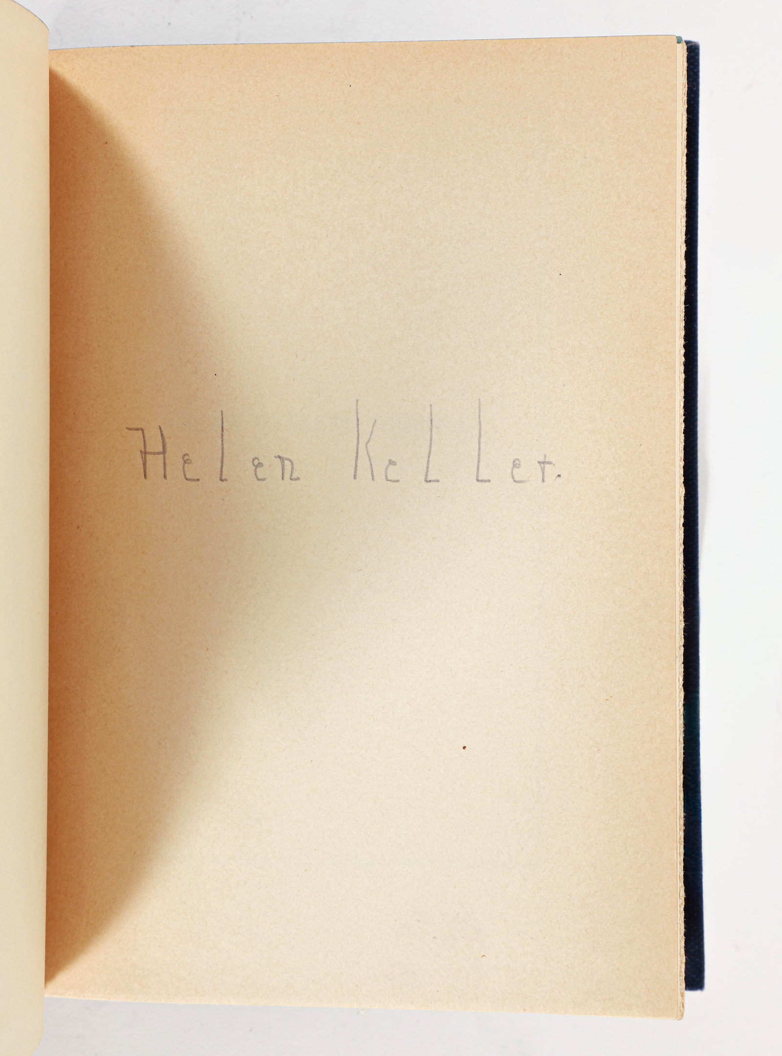 Hellen Keller Journal Signed 1938 - 2