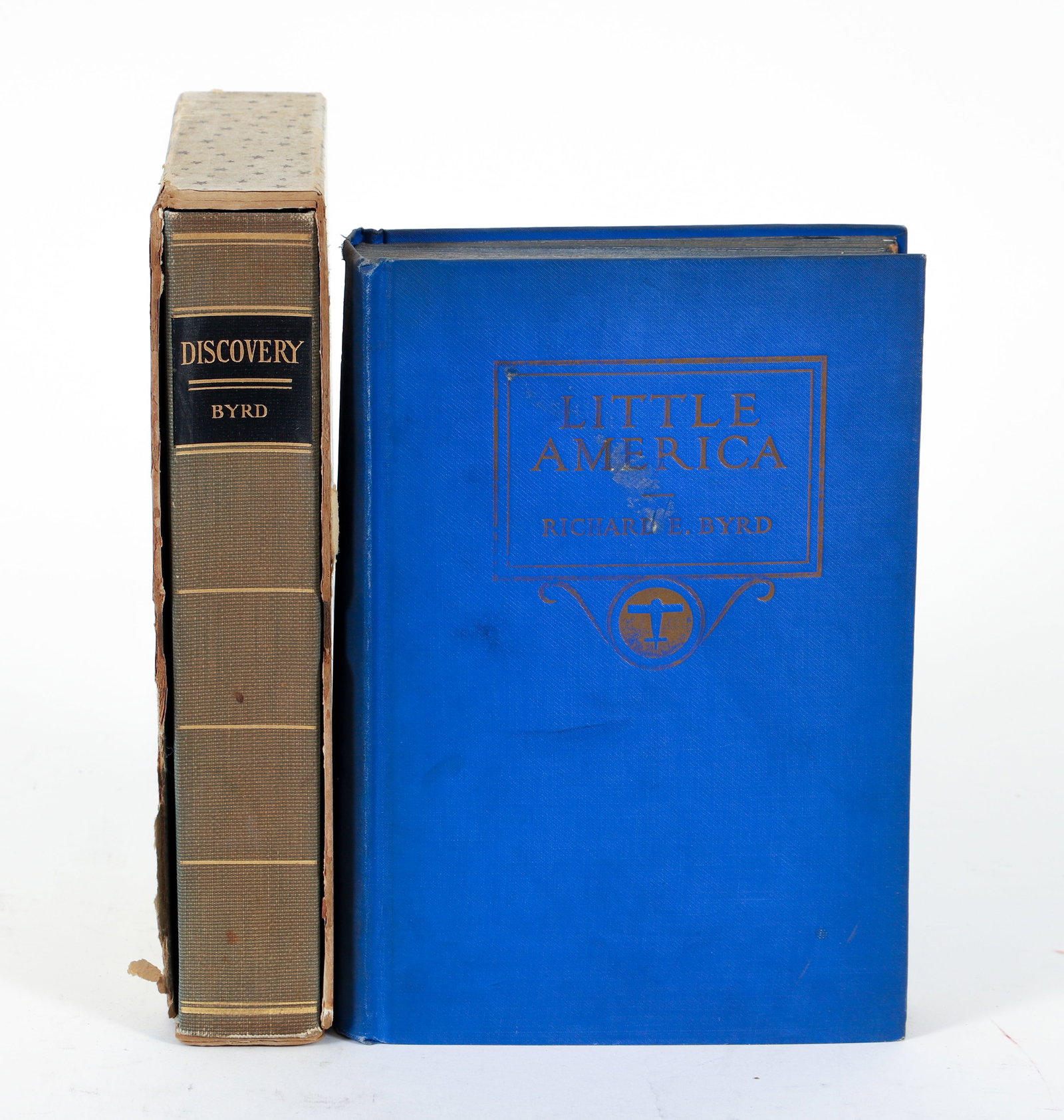 2 Books Signed by Admiral Richard E. Byrd: Richard E. Byrd, 2 books, both signed: Discovery, 1935, hardcover, one of 500 signed on the limitation page, this one 'numbered' UU, G. P. Putnam's, in the original slipcase; Little America, 1930,
