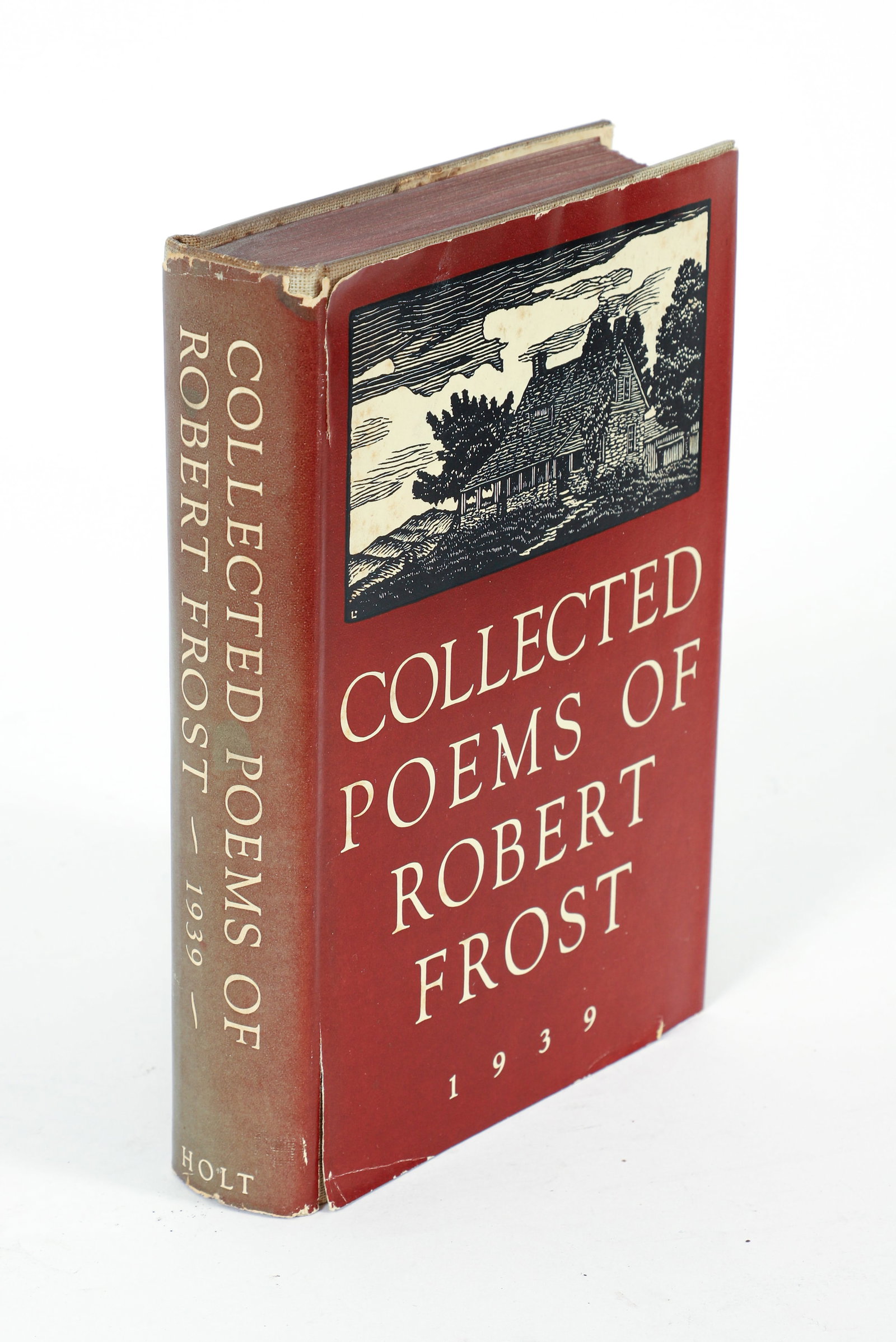 Robert Frost Signed Collected Poems 1939 HC in DJ: Robert Frost, Collected Poems of Robert Frost, 1939, signed and dated by Frost on the front blank (Boston 1939), First edition, hardcover in the original dust jacket, Henry Holt.