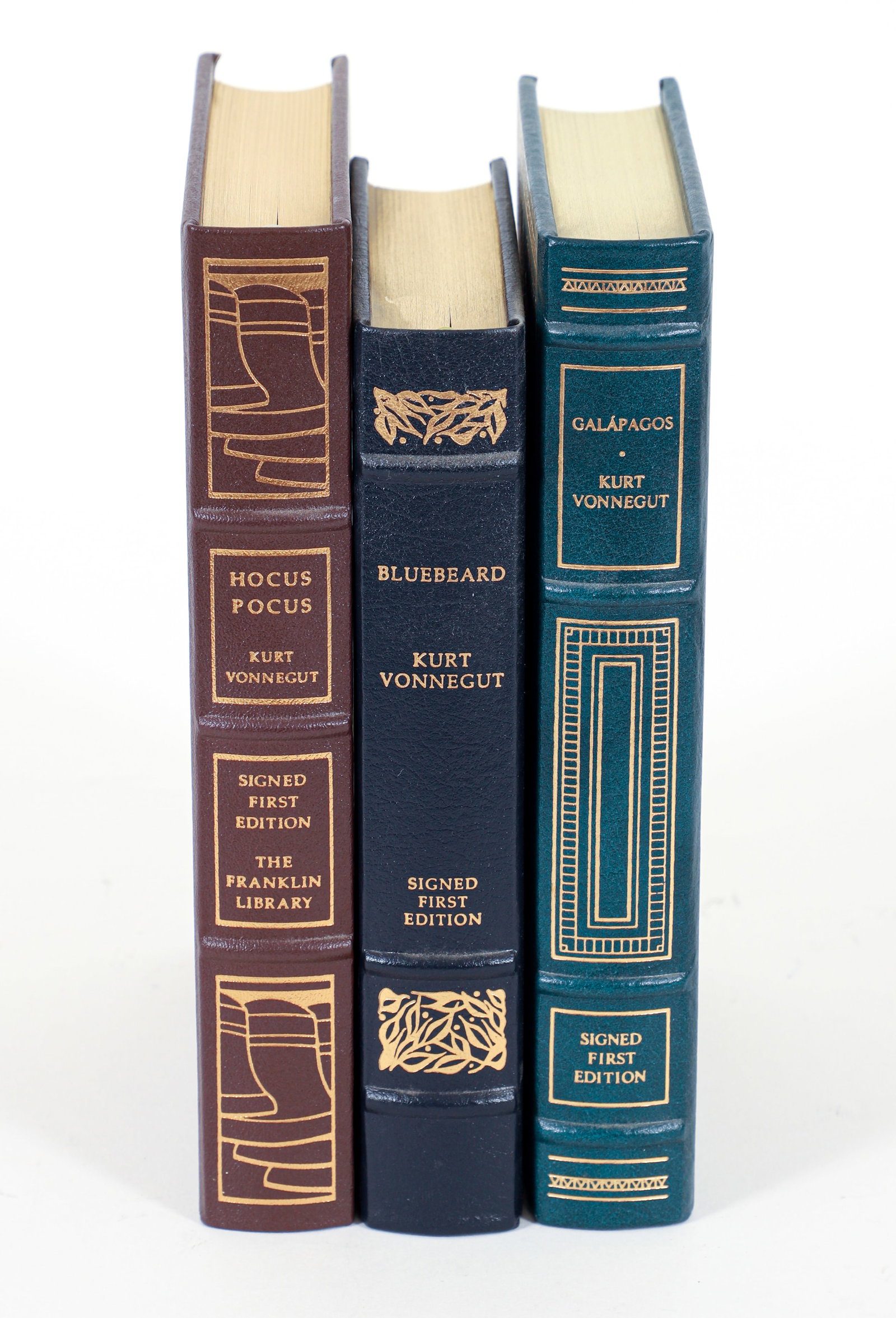 3 Kurt Vonnegut Signed First Editions from Franklin Library (1 of 2)