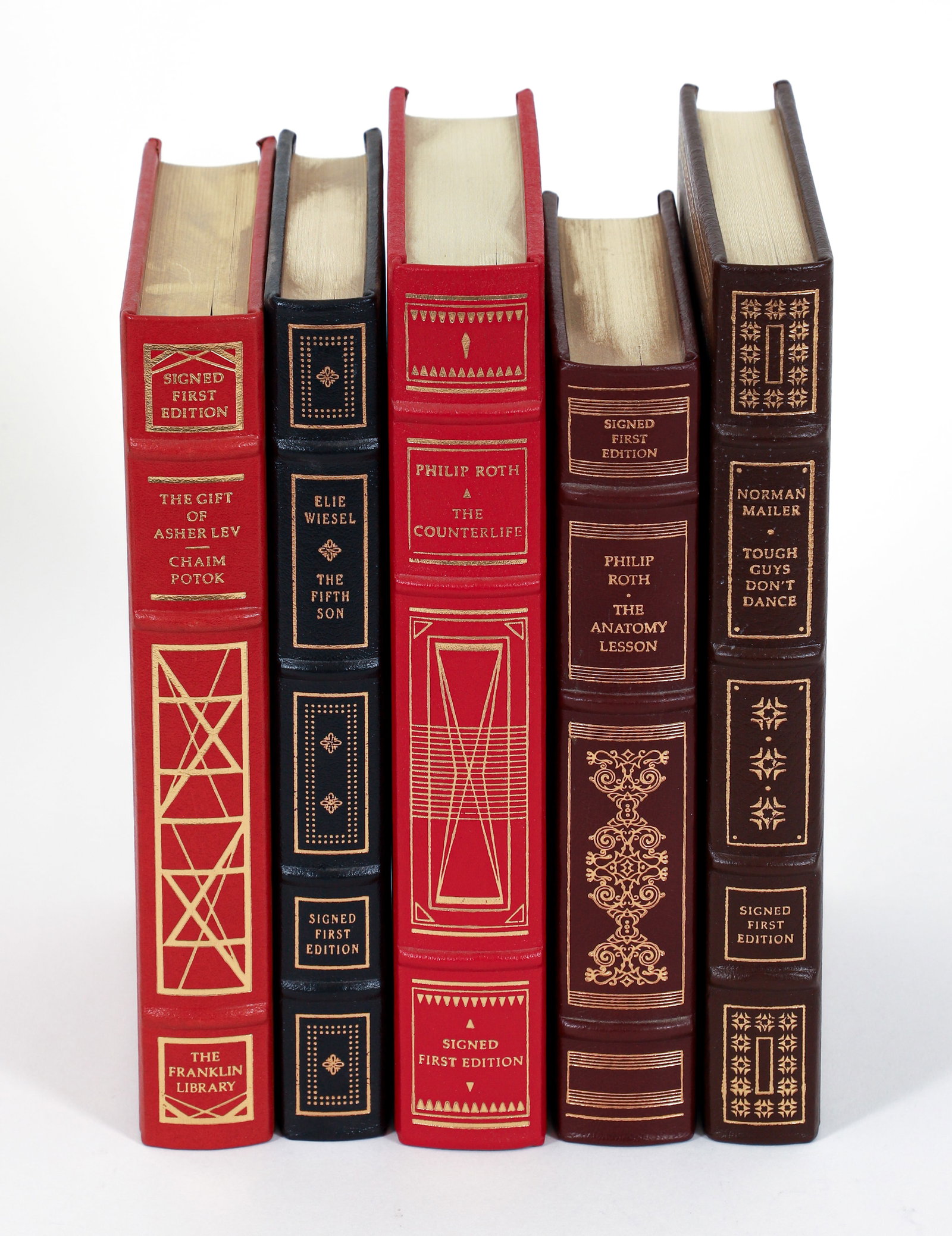 5 Franklin Library Signed First Editions Mailer, Roth and Potok (1 of 2)