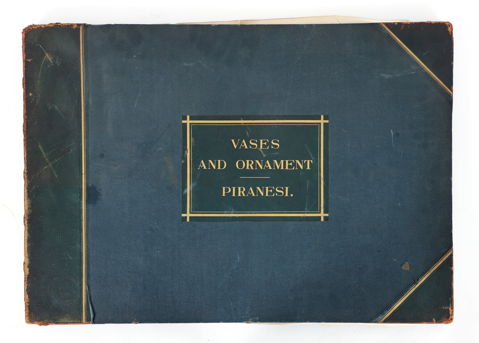 Piranesi Bound Volume with 30 Etchings Vases and Ornaments: Piranesi, Giovanni Battista (Italian, 1720-1778), Bound volume containing 30 Etchings from his Vases and Ornaments series [Vasi, candelabri, cippi, sarcofagi, tripodi, lucerne, ed ornamenti antichi], 