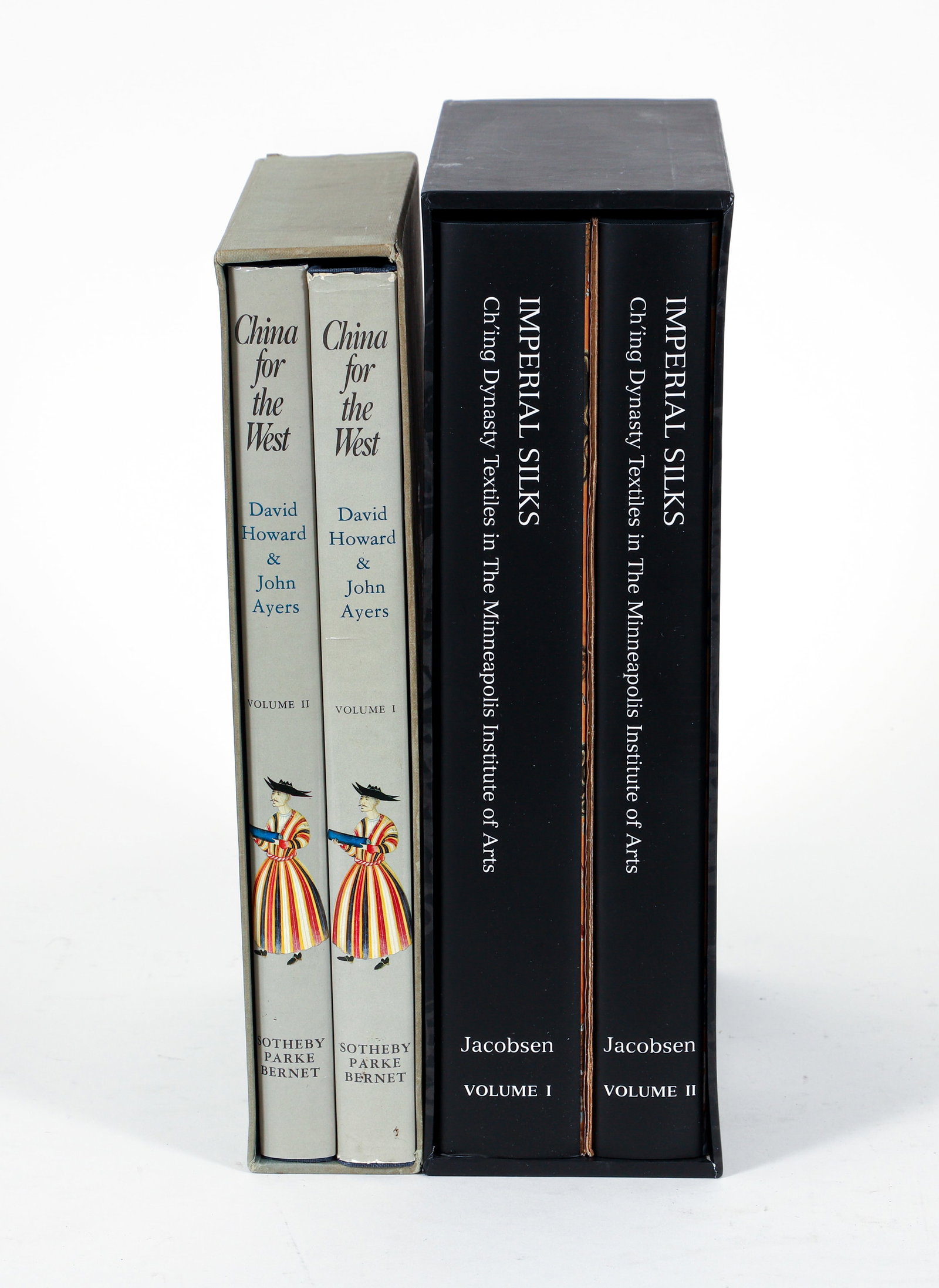 China for the West 2 volume set Mottahedeh Collection: David Howard and John Ayres, China for the West: Chinese Porcelain and Other Decorative Arts for Export Illustrated from the Mottahedeh Collection, 2 volume set, 1978, First edition, published by Soth