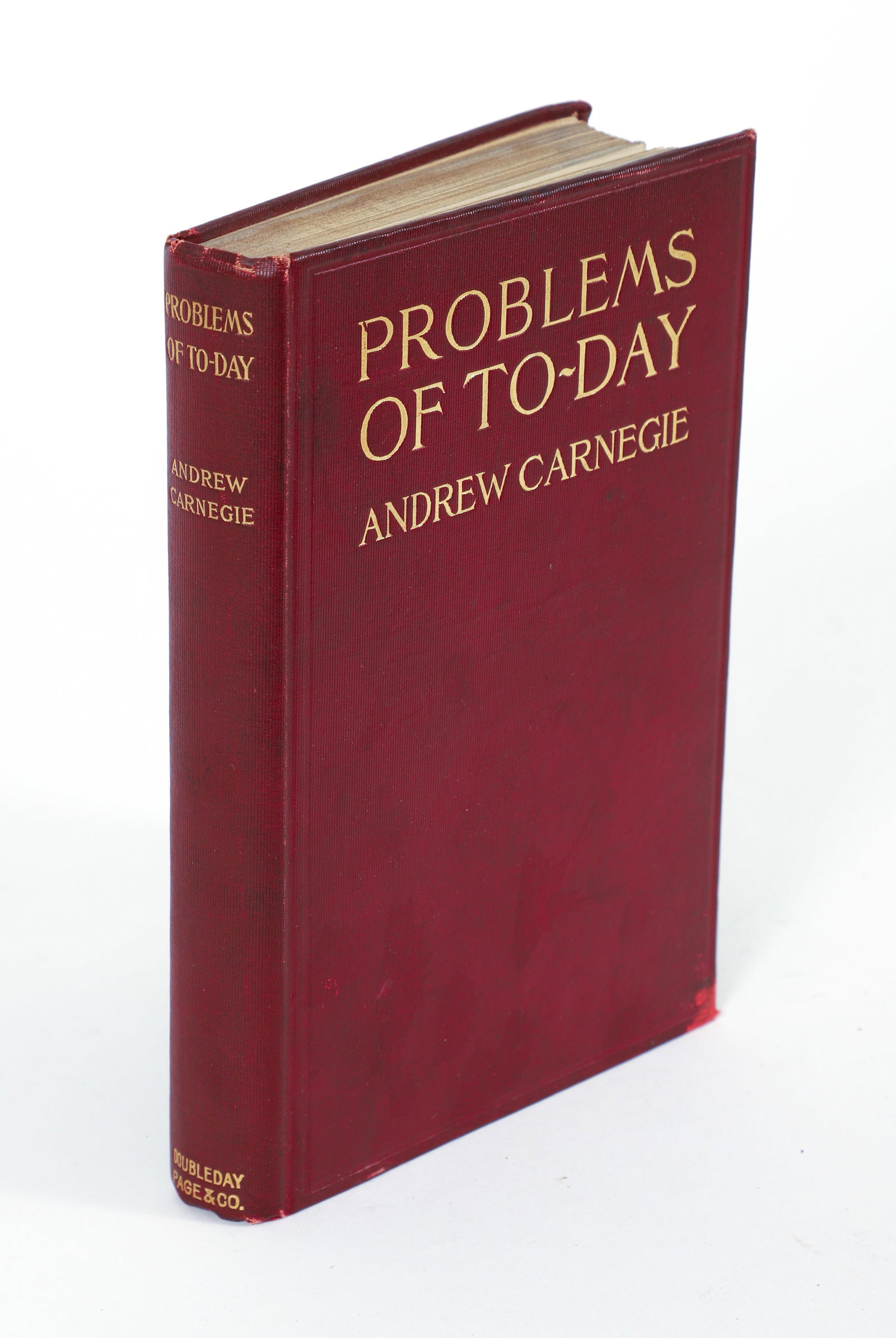 Andrew Carnegie Signed and Inscribed Problems of Today 1908 (1 of 3)
