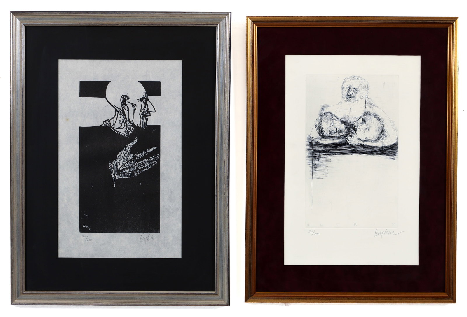 Leonard Baskin Pair of Prints from Shakespeare Portfolios (1 of 5)