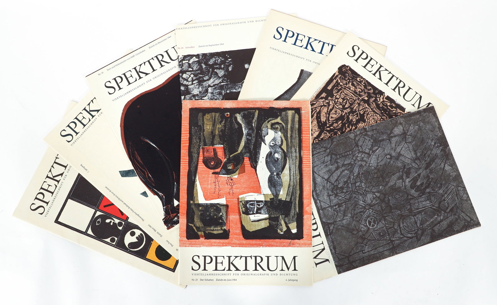 8 issues of Spektrum Journal of Original Graphics 1960s (1 of 3)