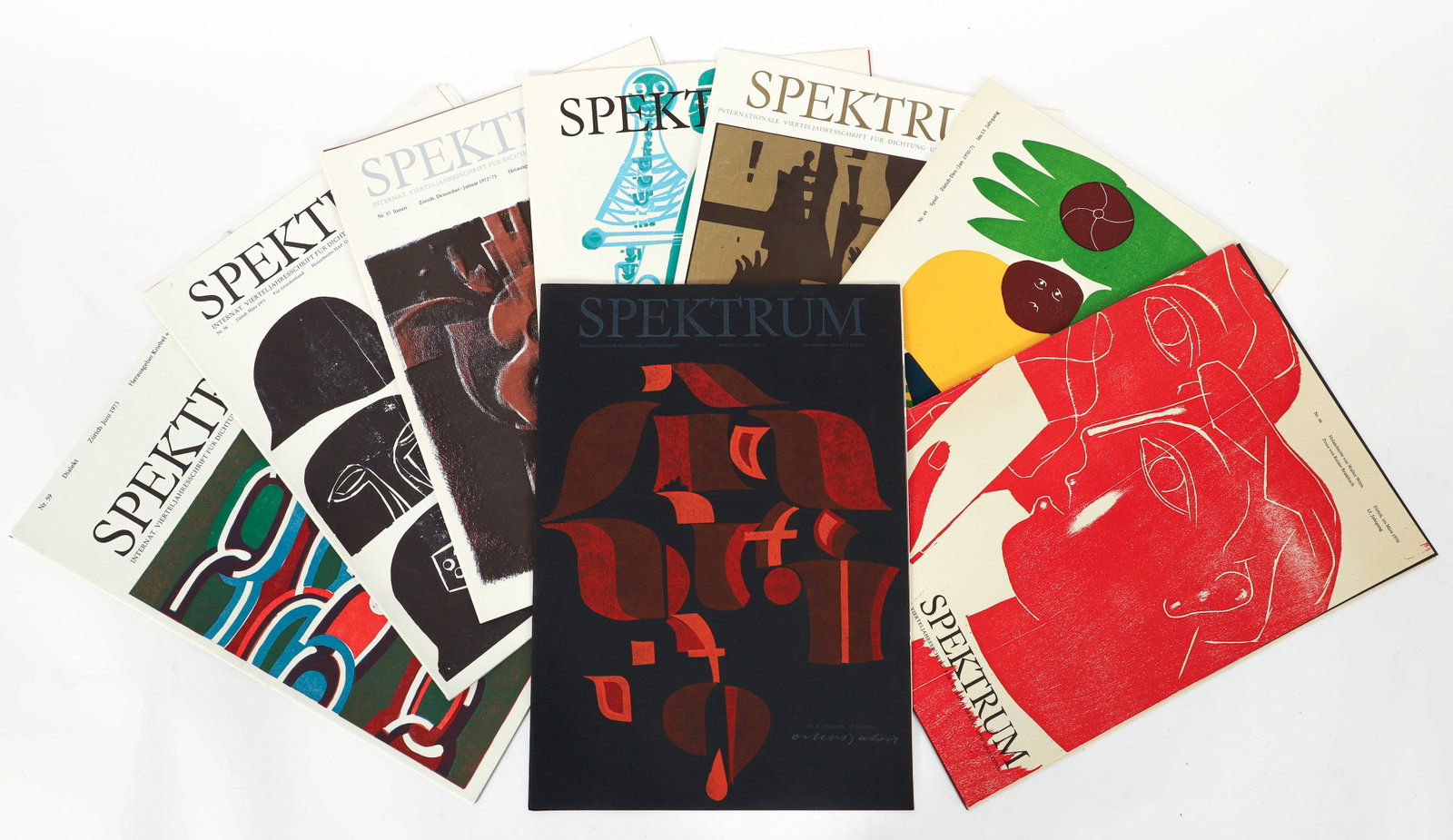 8 issues of Spektrum Journal of Original Graphics 1970s (1 of 3)