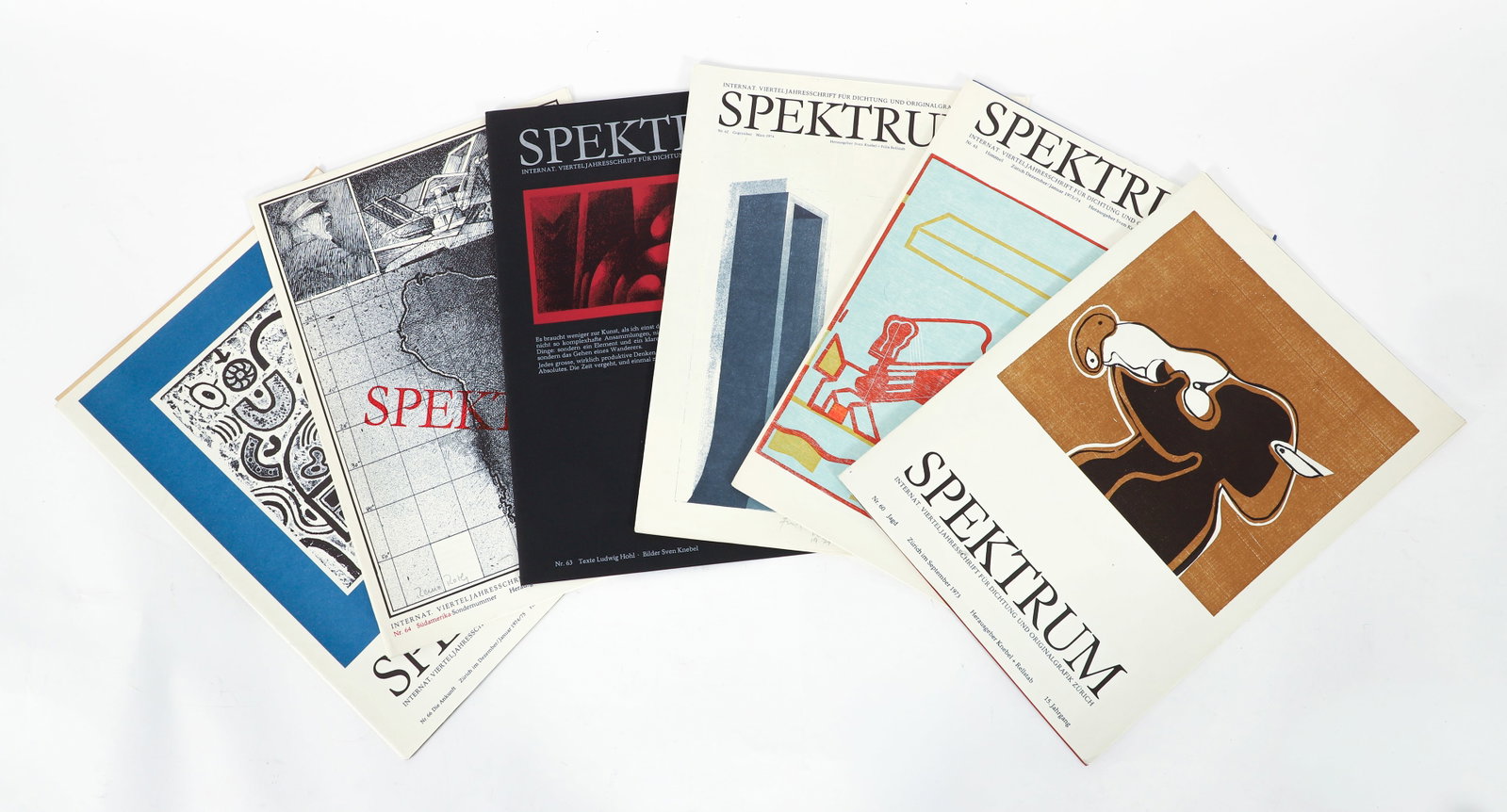 6 issues of Spektrum Journal of Original Graphics 1970s (1 of 3)