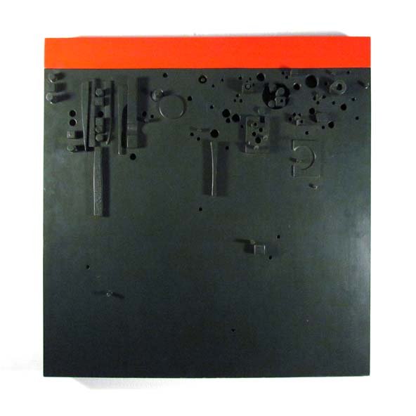 John Freeman Painting 3 dimensional abstract painting: Artist: Freeman, John (Am. 1922-2005) Title: Landscape Medium: oil on wood Dimensions: 24.5 x 23.75 x 2.25 inches Provenance: Columbus Museum of Art