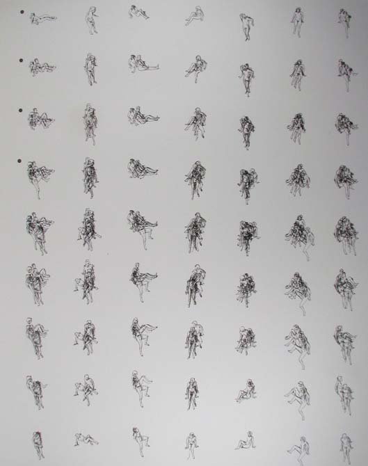 Robert Graham 1975 "Untitled" 5 color screenprint: Artist: Graham, Robert (American 1938 - 2008) Title: Untitled Date: 1975 Medium: 5 color screenprint Dimension: 47 3/4" x 37 1/4" Edition: 21/33 Description: various figu