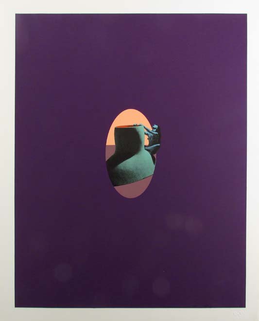 Ken Price Figurine Cup Series, Figurine Cup IV , 1970: Artist: Price, Ken (American 1935 - 2012) Title: Figurine Cup Series, Figurine Cup IV , 1970 (#KP70-264) Date: 1970 Medium: 5-color lithograph and screenprint Dimension: 22 x 18inches Edition