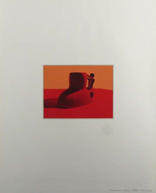 Ken Price Figurine Cup Series, Figurine Cup I , 1970: Artist: Price, Ken (American 1935 - 2012) Title: Figurine Cup Series, Figurine Cup I, 1970 (#KP69-265) Date: 1970 Medium: 6-color lithograph Dimension: 22 x 18 inches (55.9 x 45.7 cm) Edition