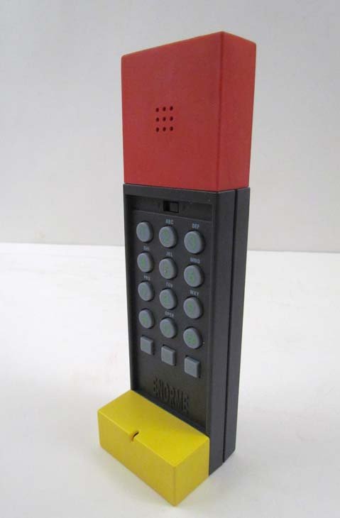 Ettore Sottsass Telephone in original box: Artist: Sottsass, Ettore (14 September 1917 – 31 December 2007) Title: Telephone Date: 1986 Medium: plastic Dimensions: 7,5 x 2.25 x 2 inches