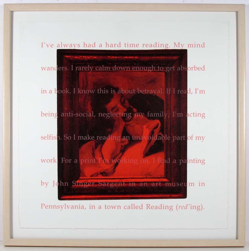 5 Ken Aptekar Prints from the Red Read Portfolio: Artist: Aptekar, Ken (American, b.1950) Title: 5 from the Red Read Portfolio Date: 1998 Medium: hand pulled plate lithography, serigraph and digitally mastered print Dimensions: 22.5 x 22.5 inches (e