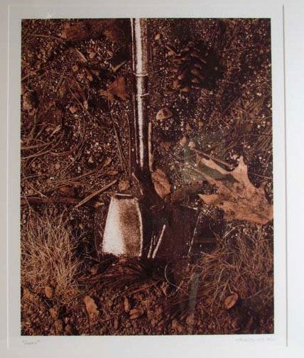 Vik Muniz Iris print “Shovel” 1999: Artist: Muniz, Vik (Brazilian, born 1961) Title: Groundbreaking (Shovel) from the Pictures of soil series Date: 1999 Medium: Iris Print on heavy-weight textured paper Dimensions: 25 x 20 inches