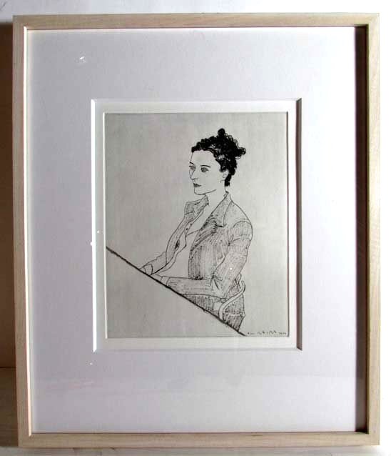 Elizabeth Peyton 2002 etching "Corrina": Artist: Peyton, Elizabeth (American, born 1965) Title: Corrina, from Untitled Portfolio Date: 2002 Medium: etching on Somerset Paper Dimensions: image 9¾ x 7 7/8 in. (248 x 200 mm.), sheet 17 x 14 i