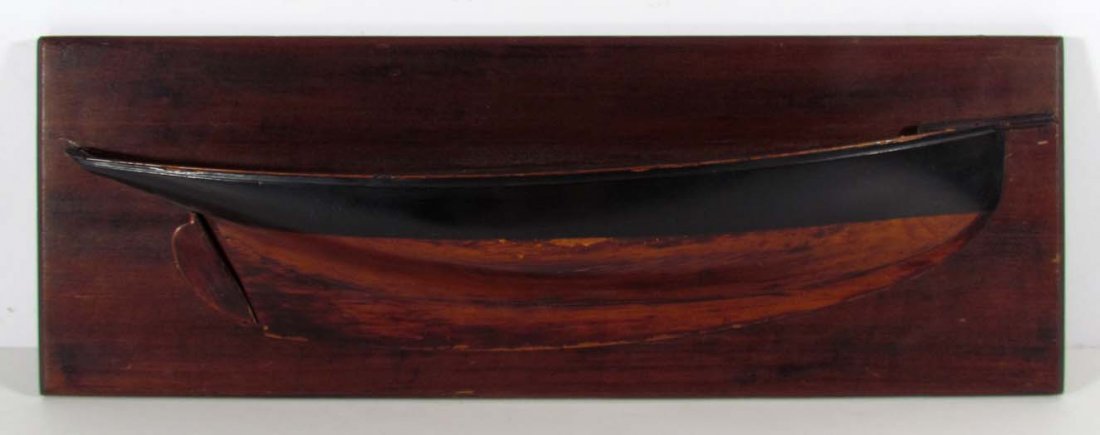 Geo Watson Half Hull ship Model of the "Verve": Artist: Watson, George L. ( ) Title: Geo Watson designed Half Hull ship Model of the "Verve" Date: 1877 Medium: wood Dimensions: 7 7/8 x 23.25 x 3.25 inches Description: for Wylie Glass