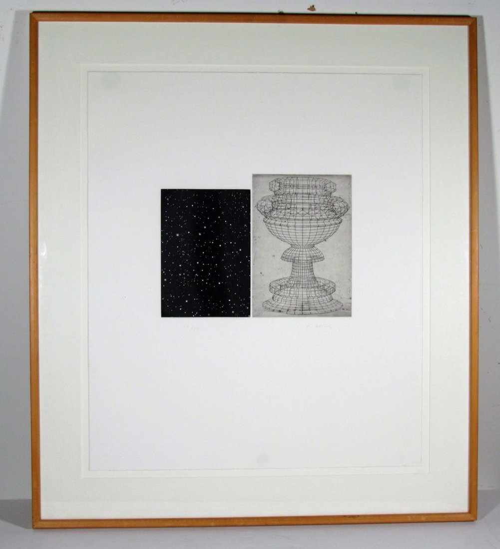 Vija Celmins Constellation-Uccello 1983: Artist: Celmins, Vija (Latvian/American, b. 1938) Title: Constellation-Uccelo (Metropolitan #10) (VC 82-3075) Date: 1983 Medium: 4 color etching and aquatint Dimensions: 27.25 x 23.2 inches Ed