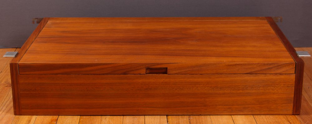 George Nelson/Herman Miller Hanging Vanity: Artist: Nelson, George for Herman Miller Title: Hanging Vanity Medium: walnut Dimension: 6 x 30 x 18.5 inches Signature: foil Nelson/Herman Miller stamp