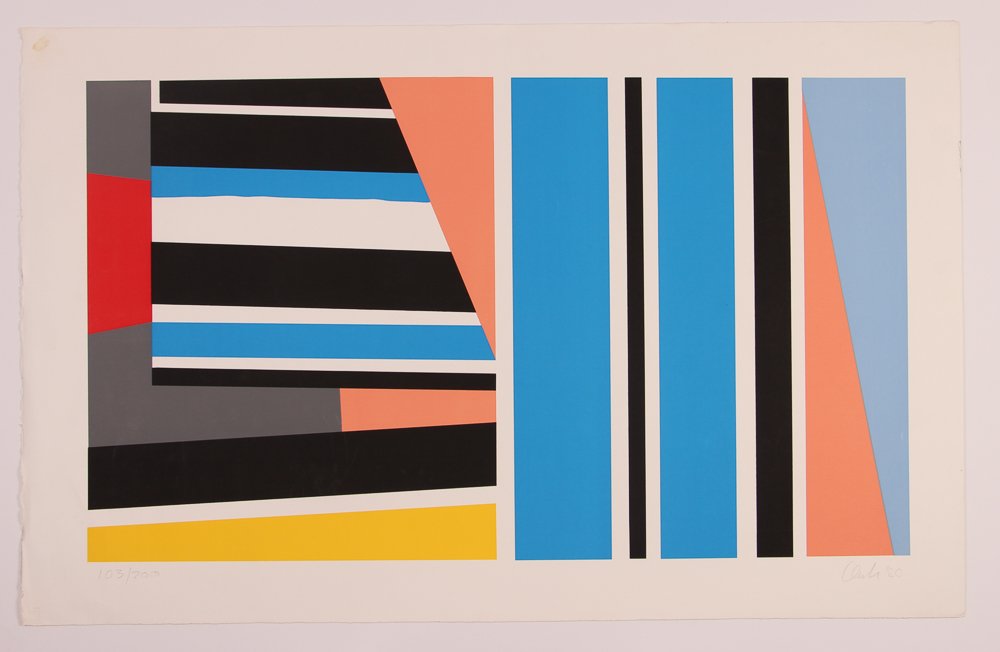 Pierre Clerk, Morocco Series #8, Serigraph: Artist: Clerk, Pierre (Canadian, born 1928 ) Title: Morocco Series #8 Date: 1980 Medium: serigraph printed in colors Dimension: 21 x 36 inches Edition: 103/200 Signature: pencil sig