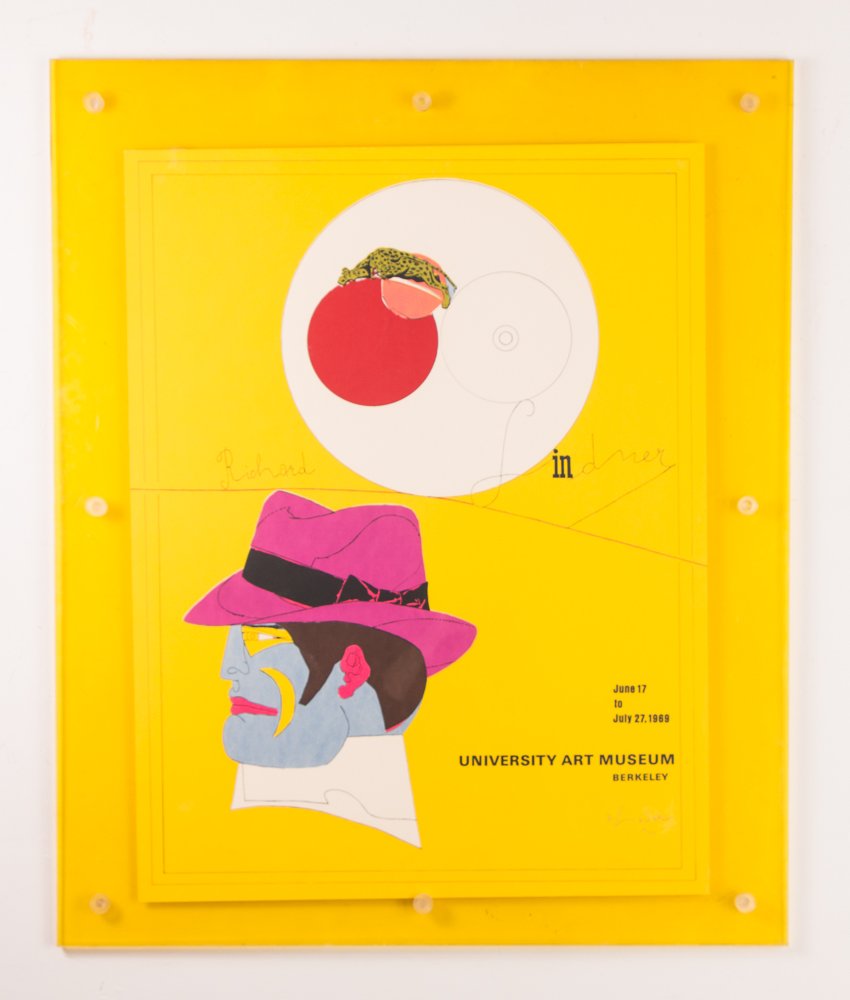 Richard Lindner signed and editioned poster: Artist: Lindner, Richard (American 1901-1978) Title: University ART Museum, Berkeley Poster Date: 1969 Medium: poster Dimension: 30.5 x 23.5 inches Edition: 76/200 Signature: Pencil