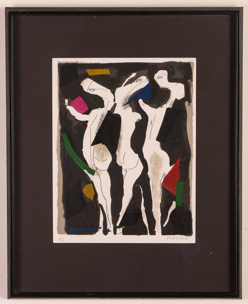 Marino Marini 1973 orig litho "Le Sacre Du Printemps": Artist: Marini, Marino (Italian 1901 - 1980) Title: Le Sacre Du Printemps Date: 1973 Medium: lithograph printed in colors for XXe Siècle (issue No. 28), published in Paris by San Lazzaro. Dimension: 