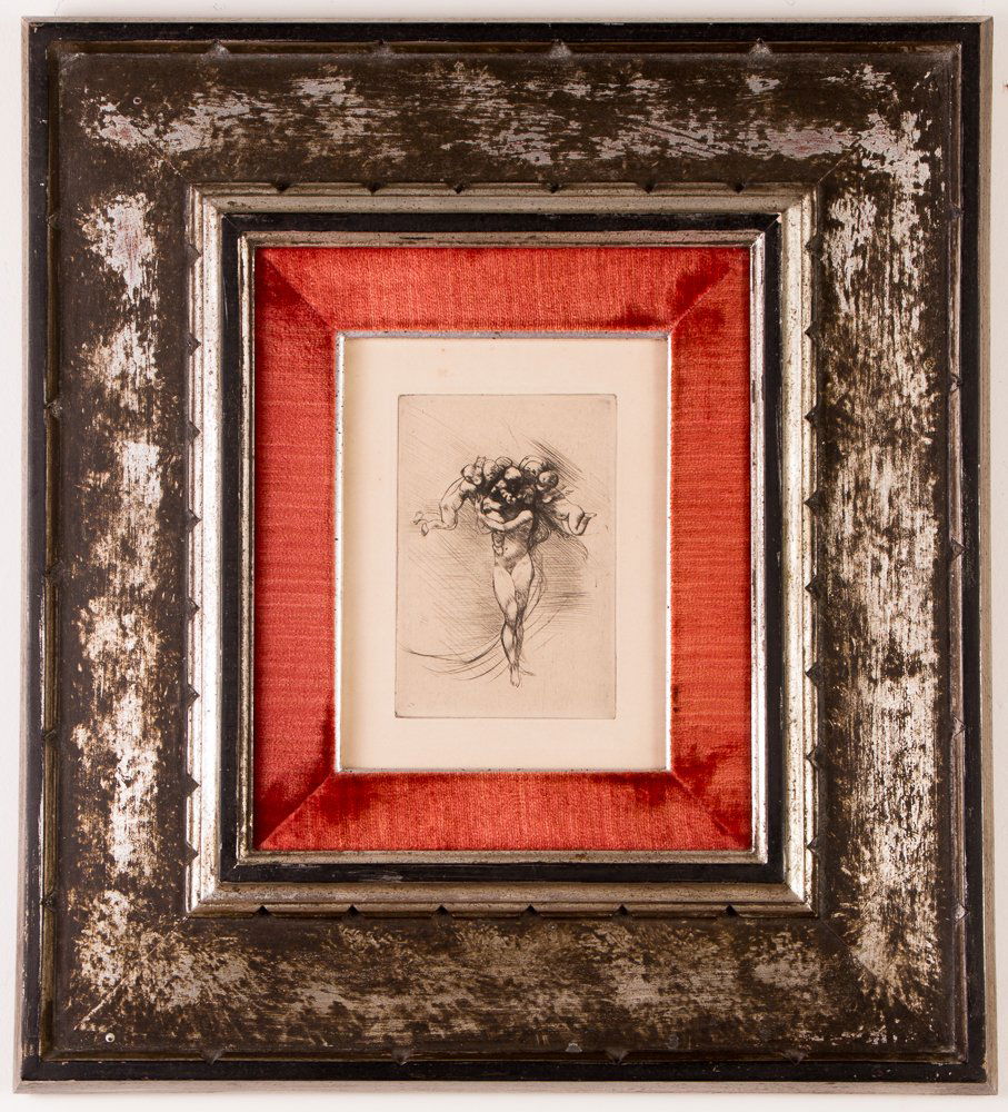 Auguste Rodin etching "Le Printemps", 1882-1888 printed: Artist: Rodin, Auguste (French 1840-1917) Title: Le Printemps, 1882-1888 (Delteil #4)printed 1946 Date: 1882-1888 printed 1946 Medium: etching Dimensions: 6 x 4 inches Editions: From a book by