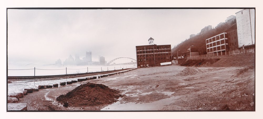 Aaronel Gruber infrared photograph "Dream City": Artist: Gruber, Aaronel deRoy (American, 1918-2011) Title: Dream City Medium: infrared split toned silver gelatin Dimensions: 9.75 x 23.25 inches Provenance: The Estate of Aaronel Gruber Frame Typ