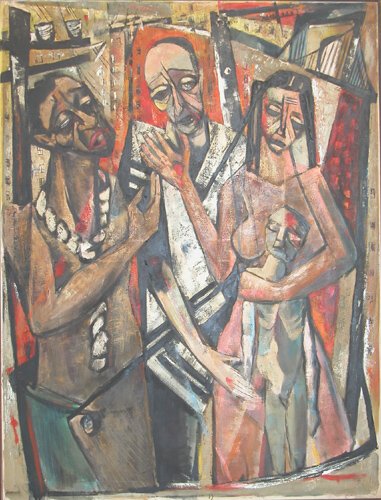 To Whom it May Concern 1947-1948: Frederick Franck: To Whom it May Concern 1947 to 1948 (1947 circa) Oil on Canvas Franck,Frederick 63 x 48 inches In generally good condition apart from some minor scuffing Upper right(Signed Franck 47/48 and signed tit