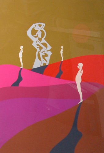 Series 75 (1975): Ernest Trova: Series 75 (1975) serigraph printed in colors on Paper Trova,Ernest 35 3/4 x 26 1/2 inches In generally good condition unexamined outside of the frame. (66 of 150) Lower right(Pencil signed and dated,