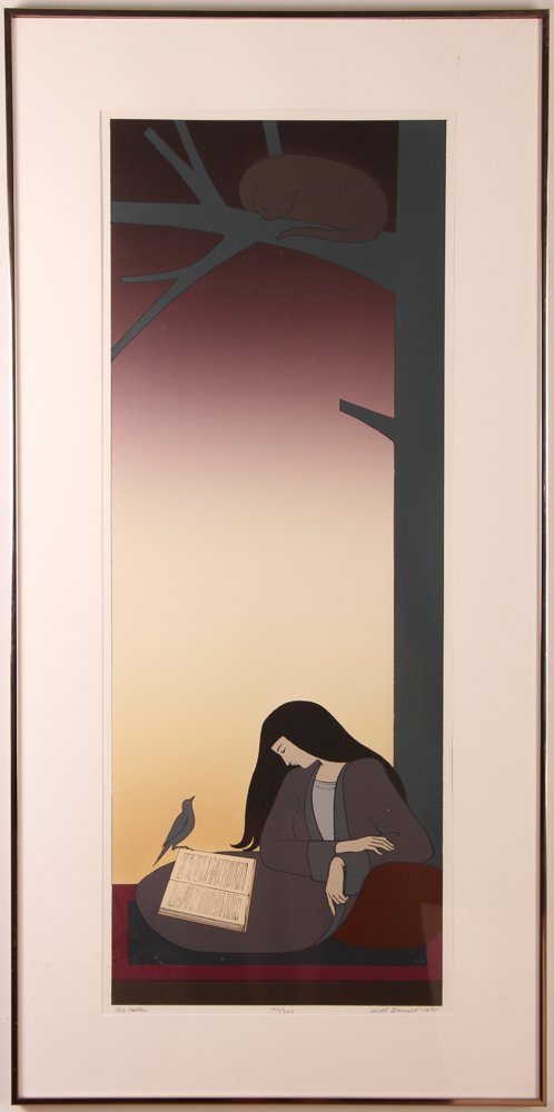 Will Barnet 1978 original lithograph "The Caller" (1 of 9)