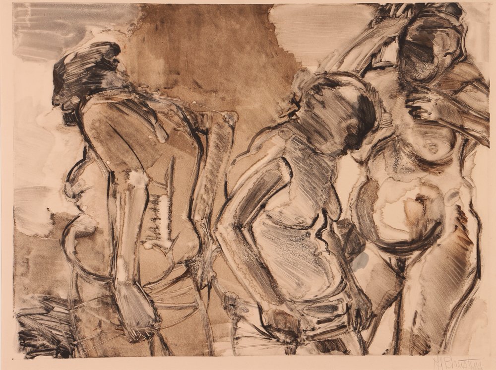 Blaustein Intaglio "Three Nudes" (1 of 5)
