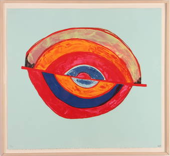 Louise BOURGEOIS 1997 litho "Reply to Stanley Hayter": Artist BOURGEOIS, Louise (French/American, b. 1911) Title Reply to Stanley Hayter Date 1997 Medium lithograph printed in colors Dimensions 27 x 30 inches (68.6 x 76.2 cm) Edition