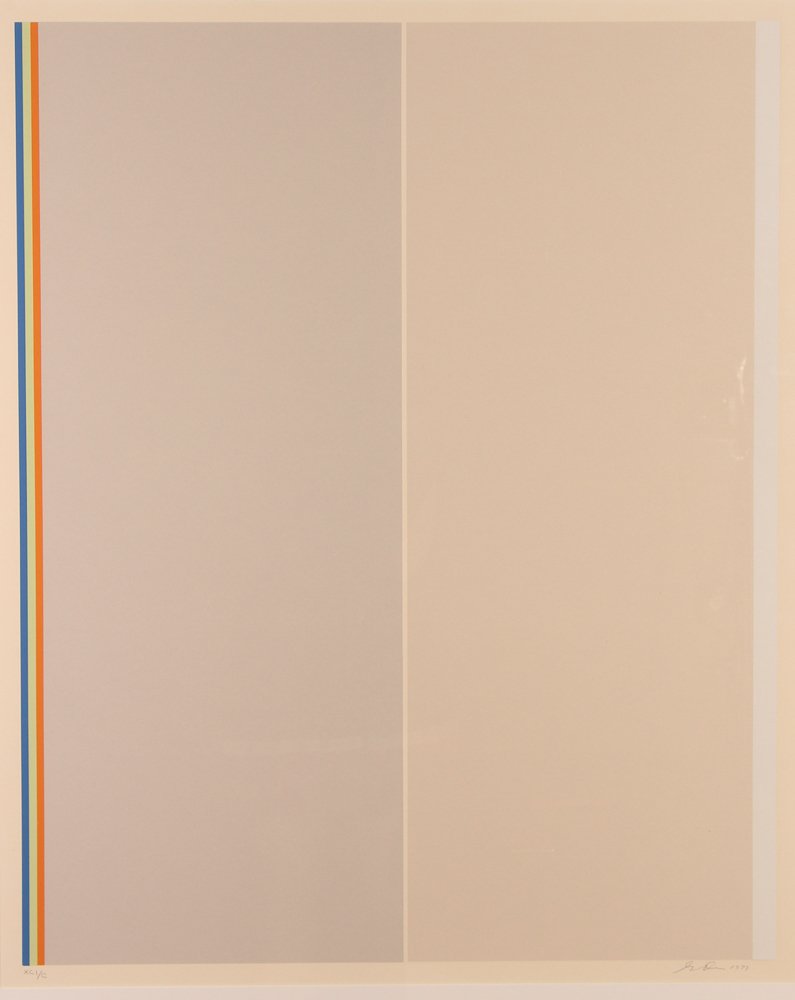 Gene Davis "Homage to Barnett Newman" Serigraph (1 of 6)