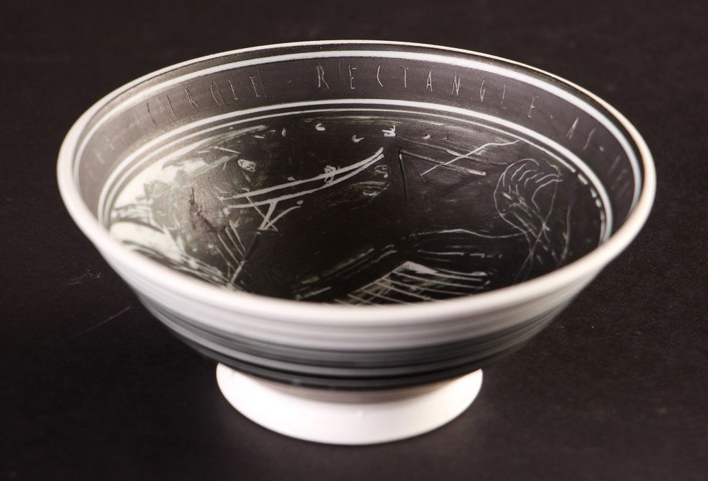 Edward Eberle Square Circle Rectangle Ceramic Bowl (1 of 8)