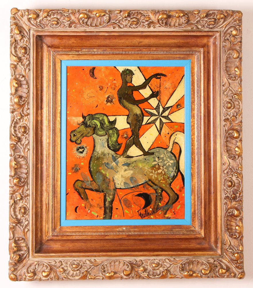 Henry Faulkner oil  "Surreal Bareback Rider" (1 of 7)