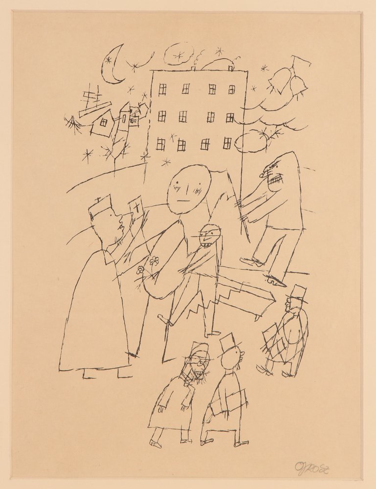 George Grosz 1917 signed litho from Kleine Grosz Mappe (1 of 4)