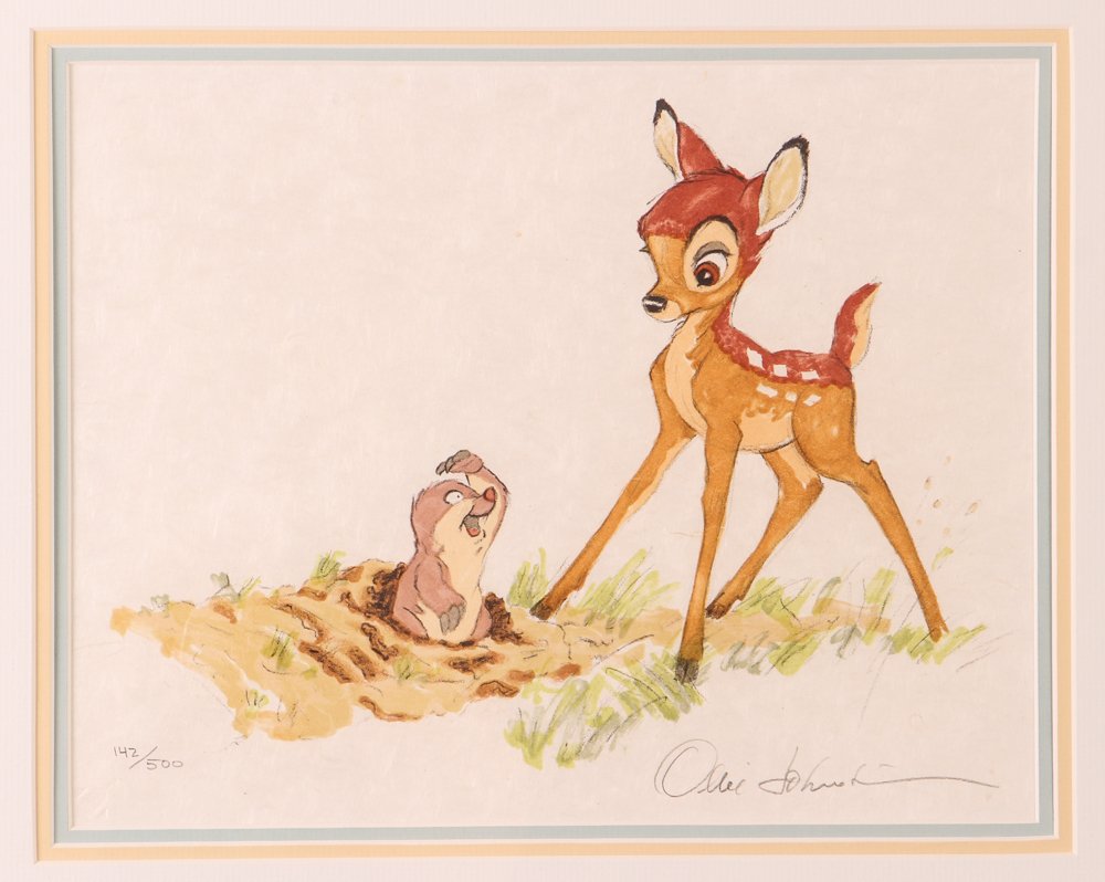 Bambi Lithograph with Wile E Coyote & Pink Panther Film (1 of 10)