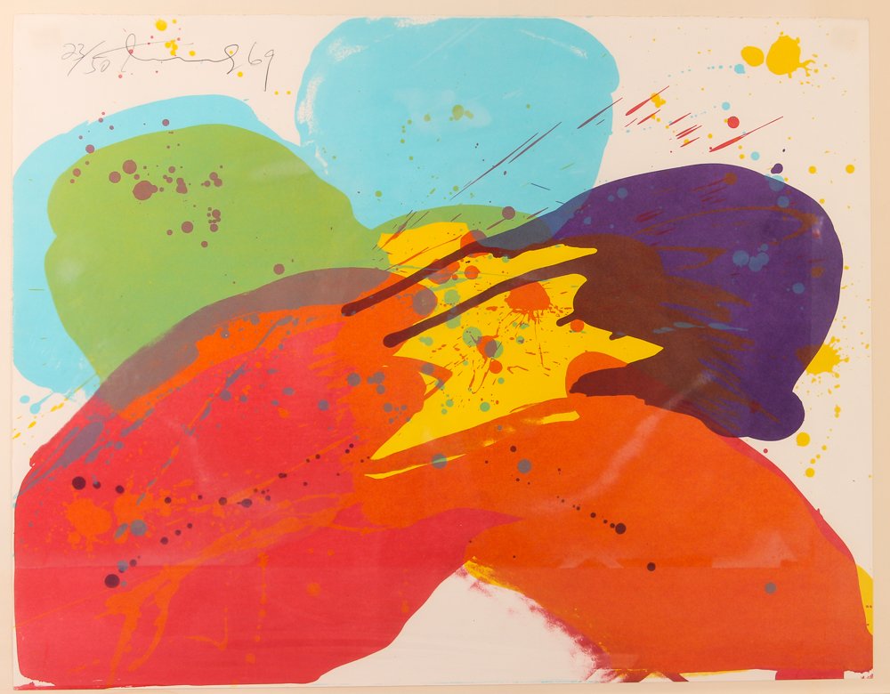 Walasse Ting 1969 Abstracted Flower (1 of 8)