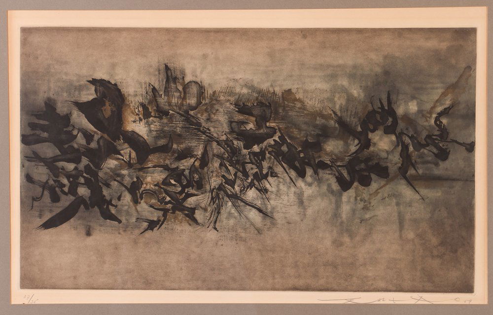 Zao Wou Ki 1959  etching  "Untitled #12" (1 of 8)