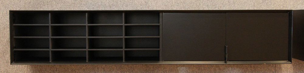 KNOLL Style Ebonized Walnut Wall Cabinet (1 of 9)