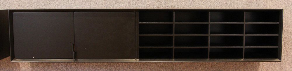 KNOLL Style Ebonized Walnut Wall Cabinet (1 of 8)