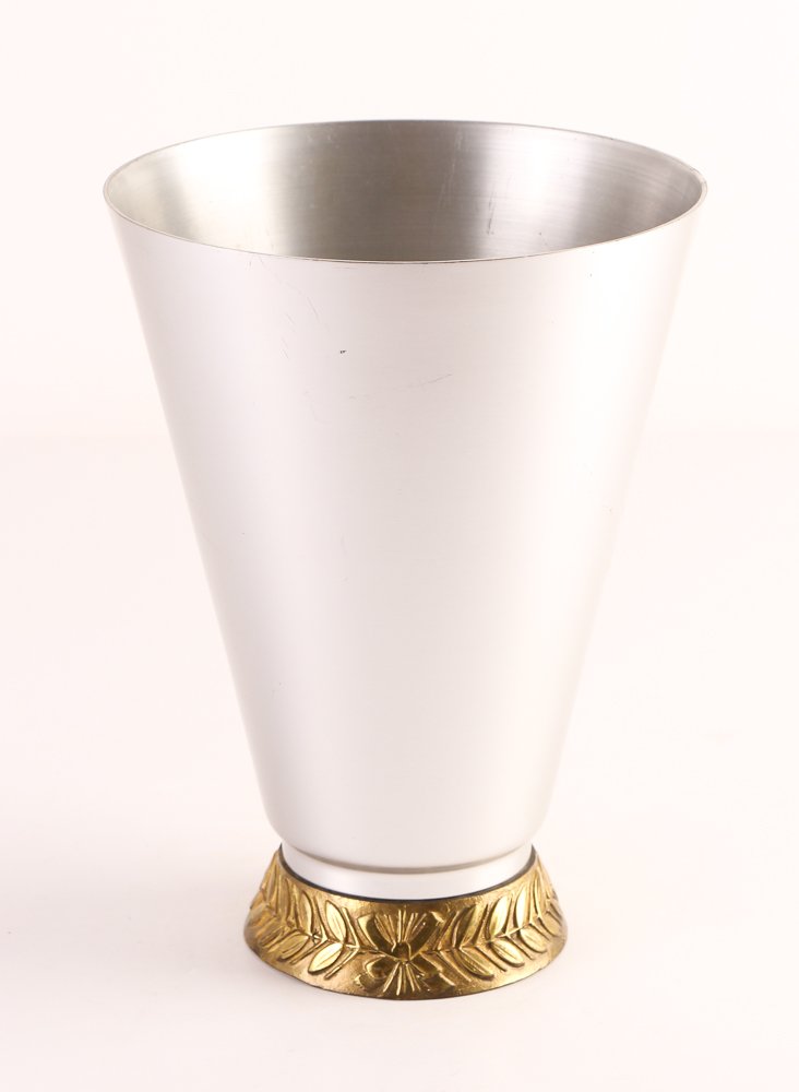 Lurelle Guild Kensington Marlborough Vase: Artist Lurelle Guild Kensington Title Marlborough Vase Medium aluminum Dimensions 10 x 7.5 x 7.5 inches Signature Kensington stamp on bottom