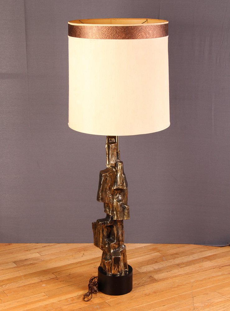 Tempestini Brutalist Lamp with Original Shade (1 of 5)