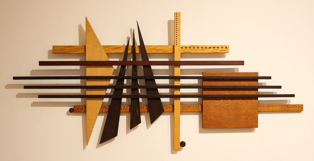 Jeff Easley Abstracted Wood Wall Sculpture (1 of 6)