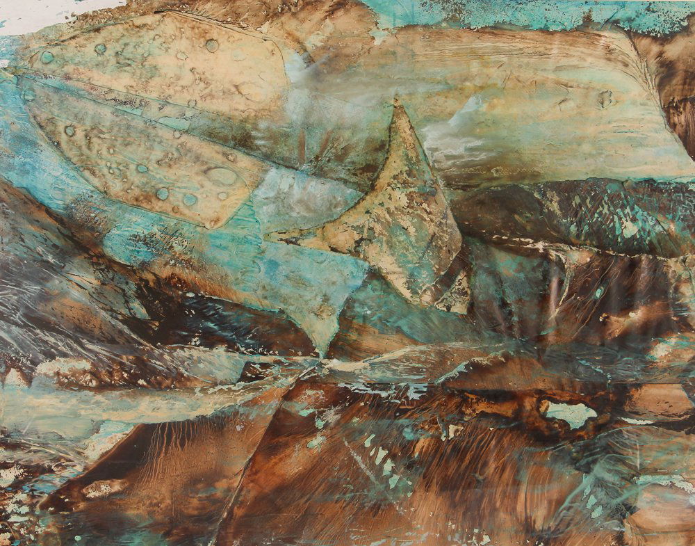 Larissa Osby Reef Ballet mixed media painting (1 of 4)